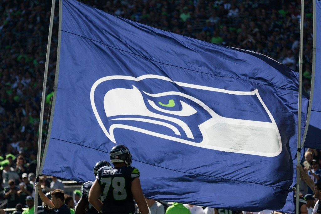 Seattle Seahawks flag